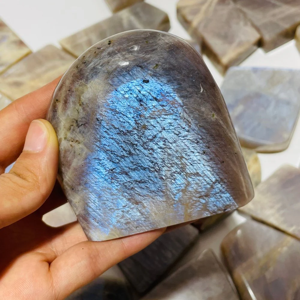29 Pieces High Quality Moonstone Mixed Sunstone Free Form - Image 6