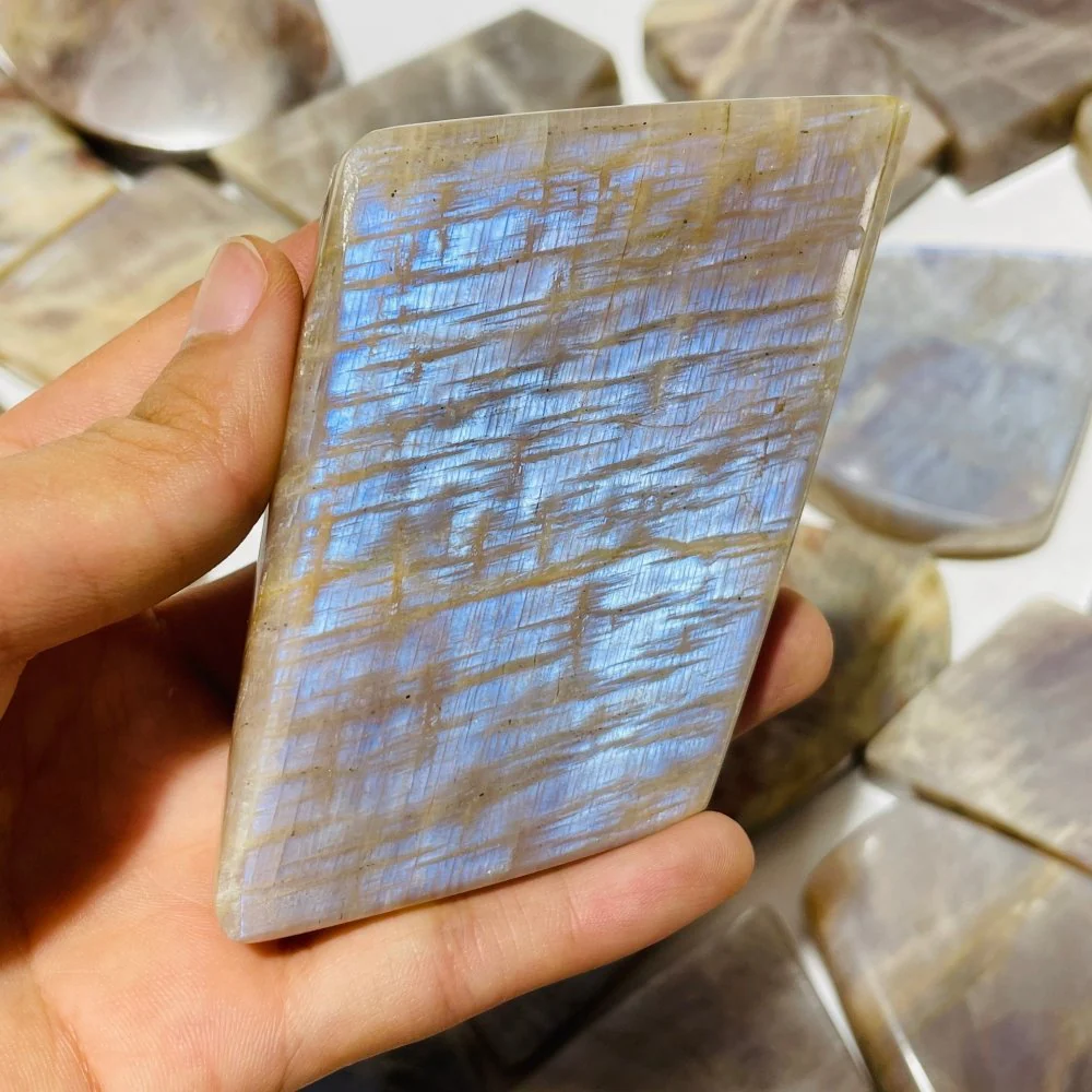 29 Pieces High Quality Moonstone Mixed Sunstone Free Form - Image 7