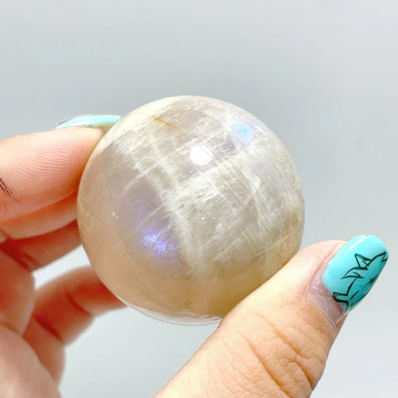 Beautiful Flash Blue Moonstone Spheres Ball Wholesale