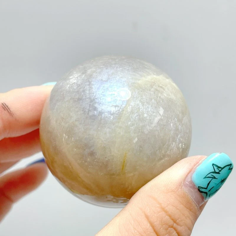 Beautiful Flash Blue Moonstone Spheres Ball Wholesale - Image 2