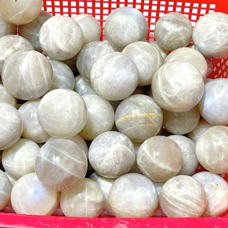 Beautiful Flash Blue Moonstone Spheres Ball Wholesale - Image 7