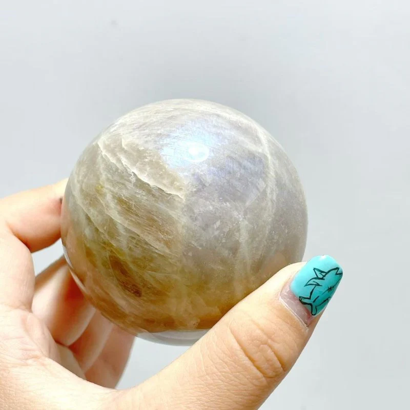 13 Pieces Blue Moonstone Spheres - Image 2