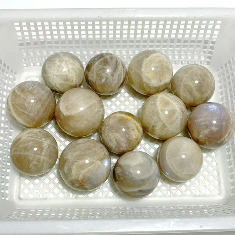 13 Pieces Blue Moonstone Spheres - Image 4