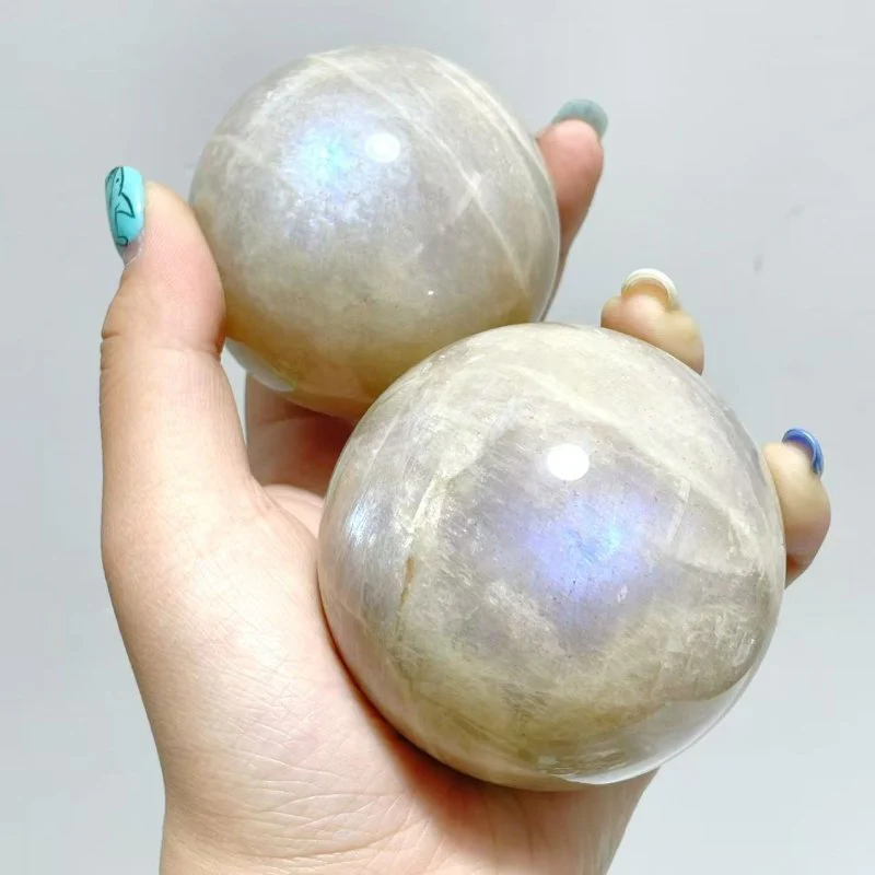 13 Pieces Blue Moonstone Spheres - Image 6