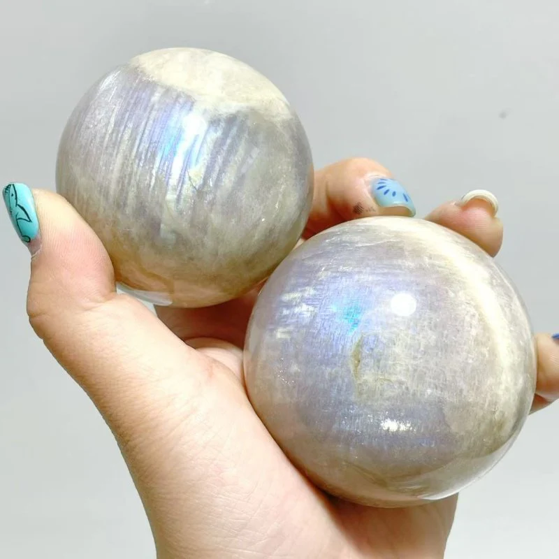 13 Pieces Blue Moonstone Spheres - Image 7
