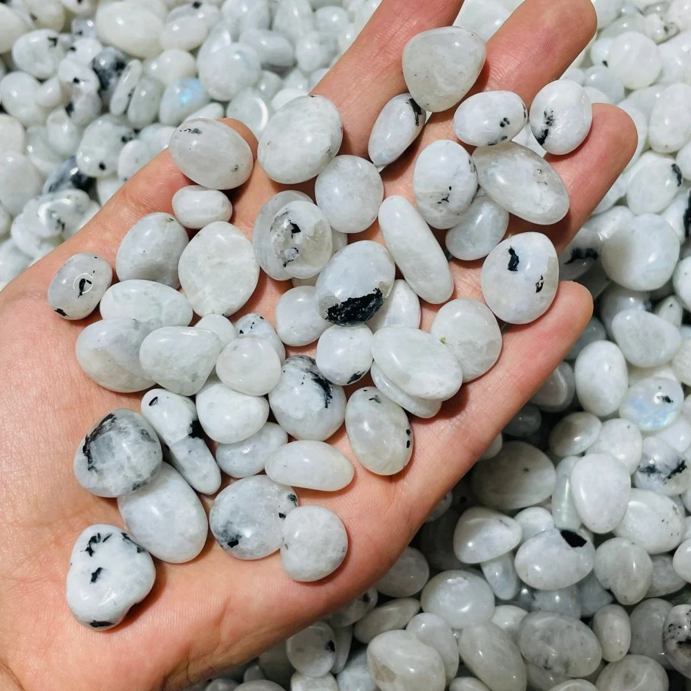 0.4-0.8in Blue Moonstone Stone Small Tumbled Wholesale - Image 2