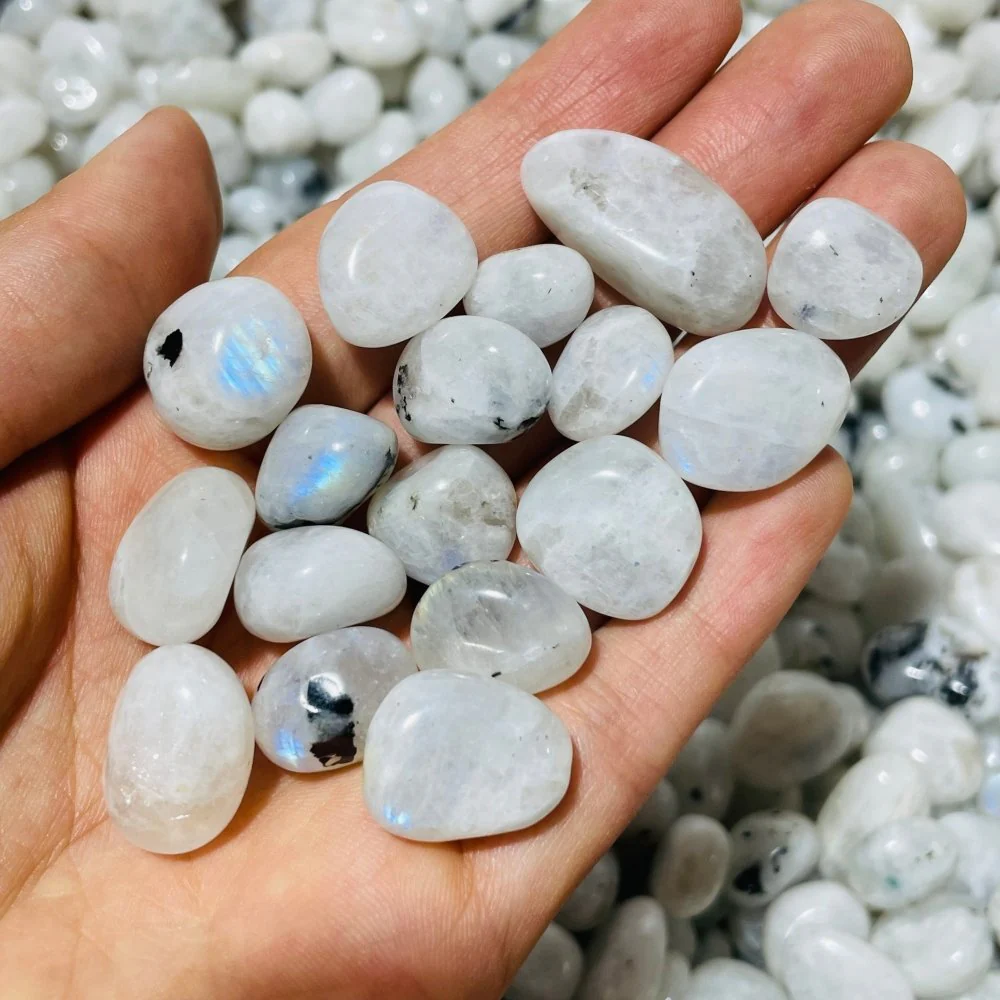 0.4-0.8in Blue Moonstone Stone Small Tumbled Wholesale - Image 5