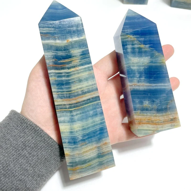 Blue Onyx Four-sided Tower Point Wholesale - Image 2
