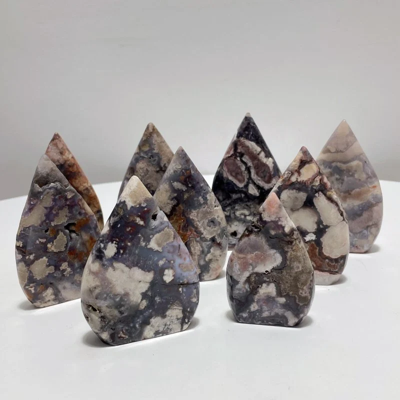 Blue Sakura Flower Agate Arrow Head Shape Wholesale - Image 2