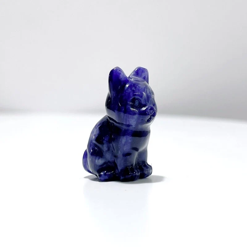 Blue Sodalite Cat Carving Wholesale