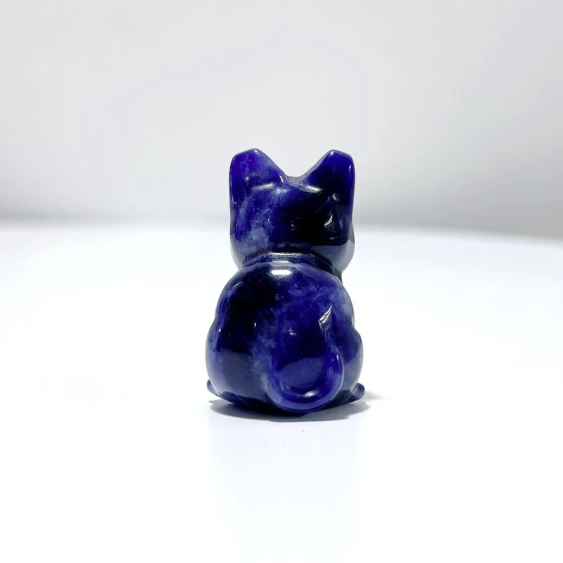 Blue Sodalite Cat Carving Wholesale - Image 3