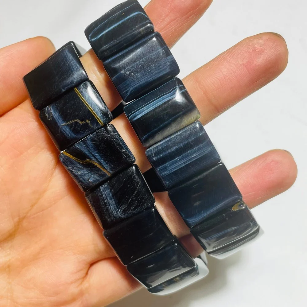 Blue Tiger Eye Terahertz Stone Bracelet Crystal Wholesale - Image 4