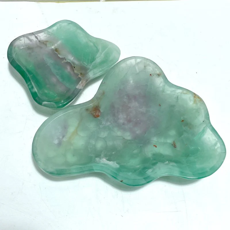 10 Pieces Large Colorful Fluorite Bowl Home Decor Carving Closeout - Image 7