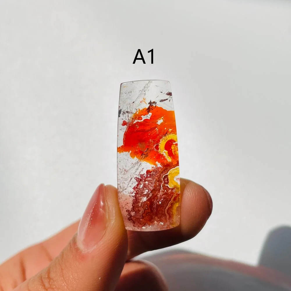 Brazil Hematoid Quartz For Jewelry Making DIY Pendant - Image 3