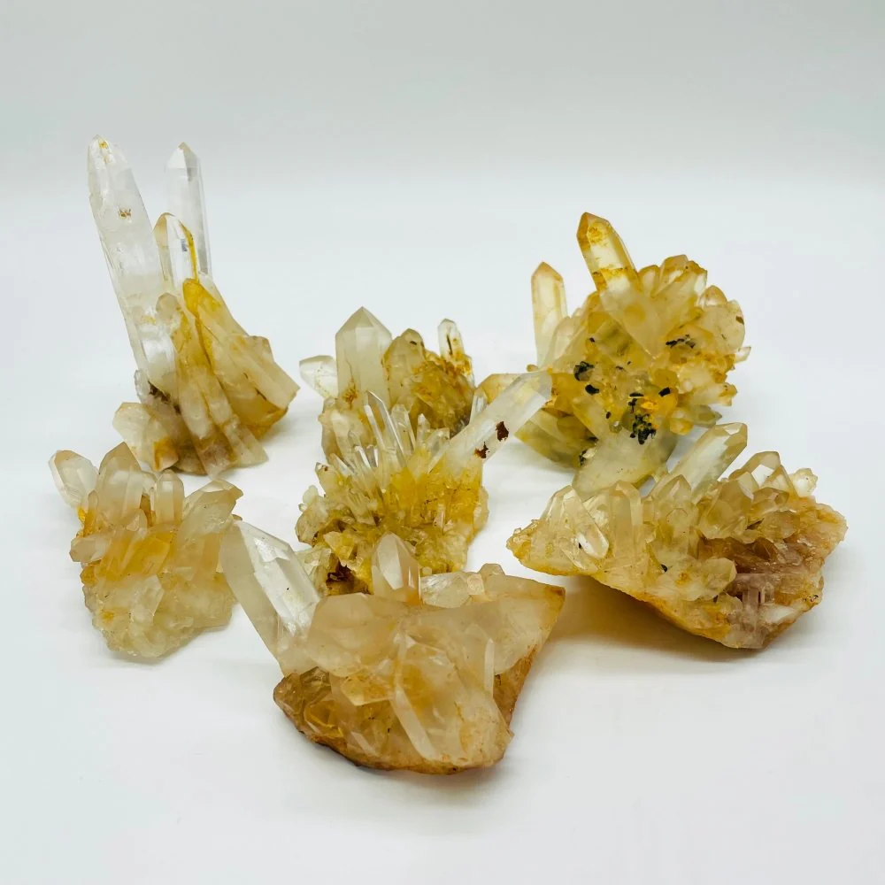 Brazil Orange Quartz Clear Quartz Raw Cluster Wholesale - Image 2