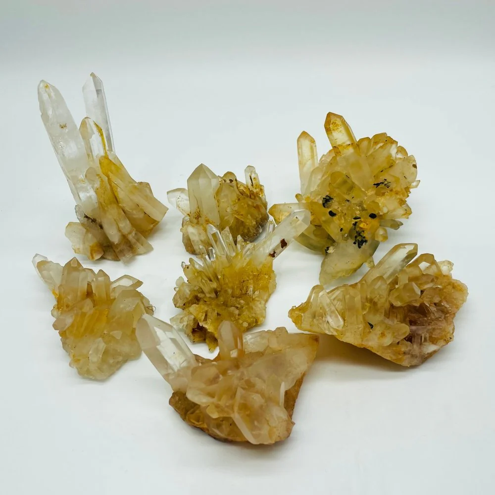 Brazil Orange Quartz Clear Quartz Raw Cluster Wholesale - Image 3