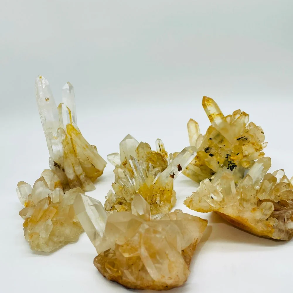 Brazil Orange Quartz Clear Quartz Raw Cluster Wholesale - Image 4