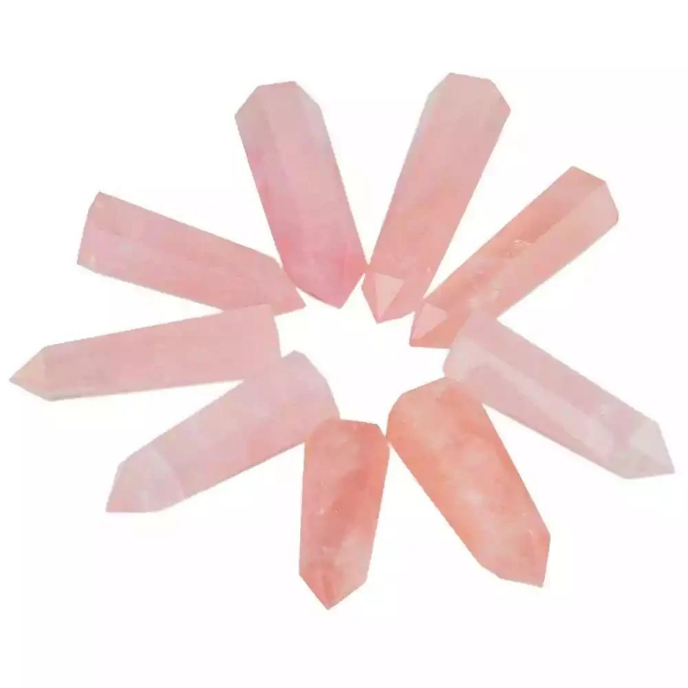Brazil Rose Quartz Point Tower Wholesale - Image 3