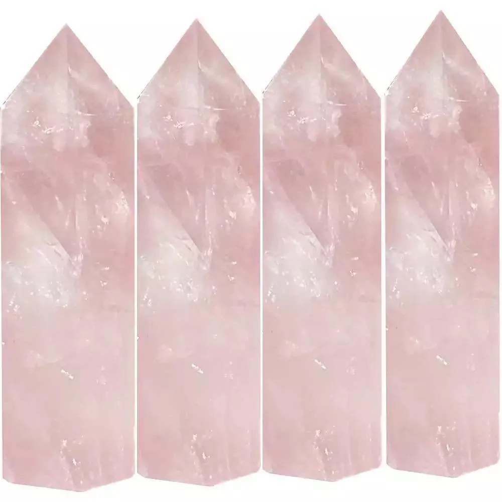 Brazil Rose Quartz Point Tower Wholesale - Image 5