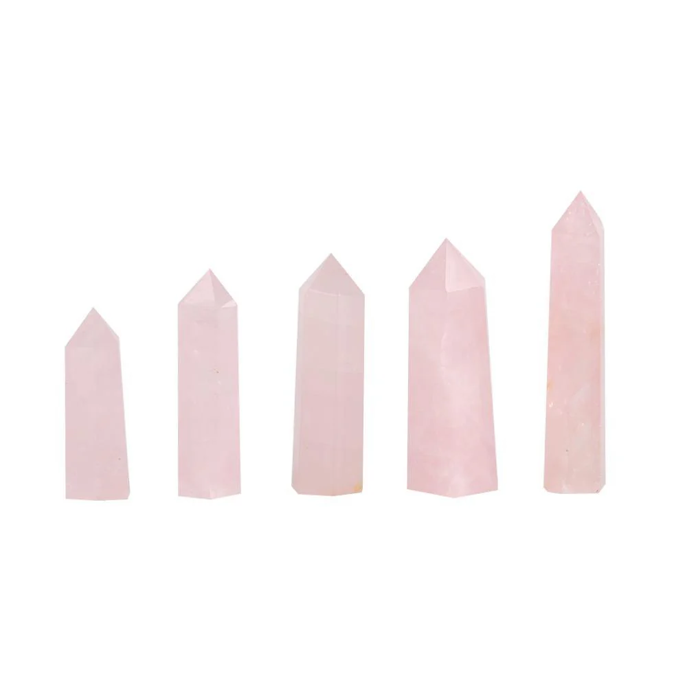 Brazil rose quartz point 2-3.5in(5-9cm) - Image 2