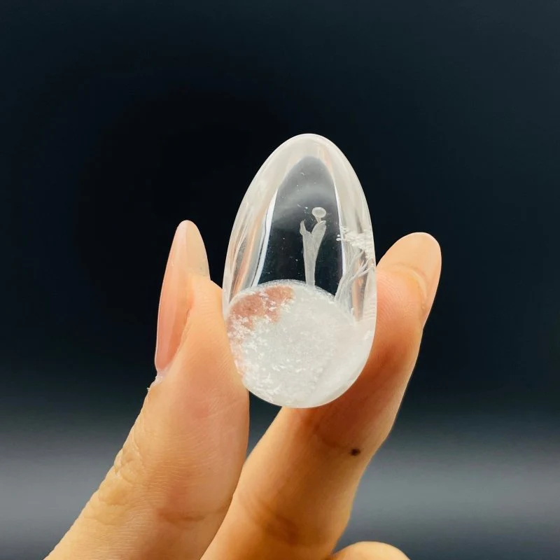 5 Pieces Buddhist Monk Bodhi Kensho Garden Quartz Inner Scene Carving - Image 5