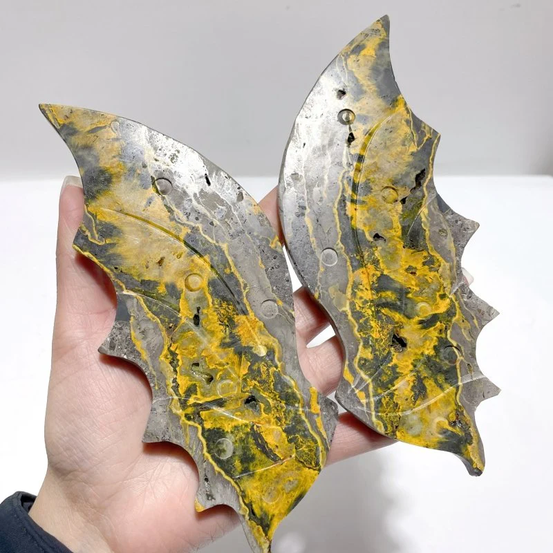 Bumble Bee Jasper Flying Dragon Wing With Stand - Image 4