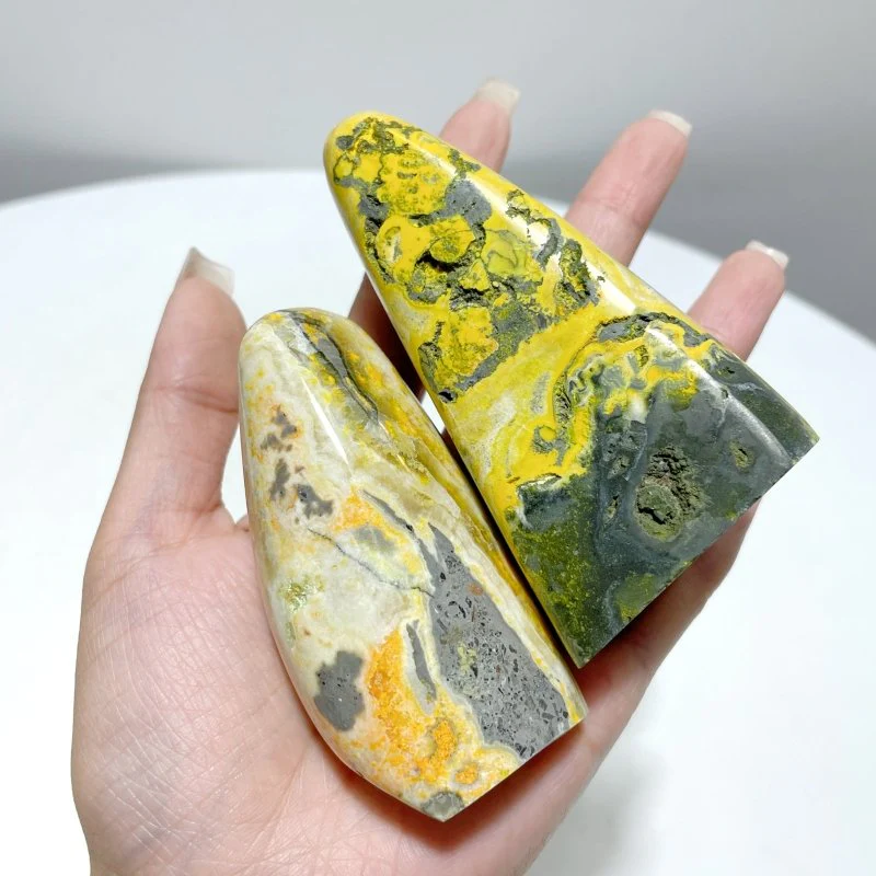 24 Pieces Bumble Bee Jasper Free Form Home Decor - Image 3