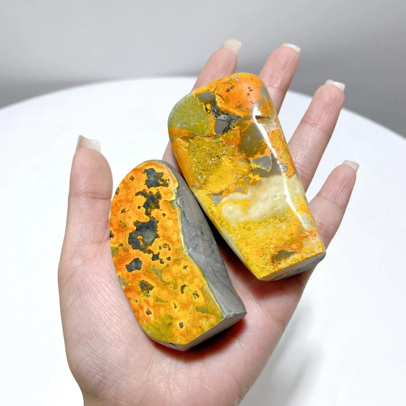 24 Pieces Bumble Bee Jasper Free Form Home Decor - Image 5