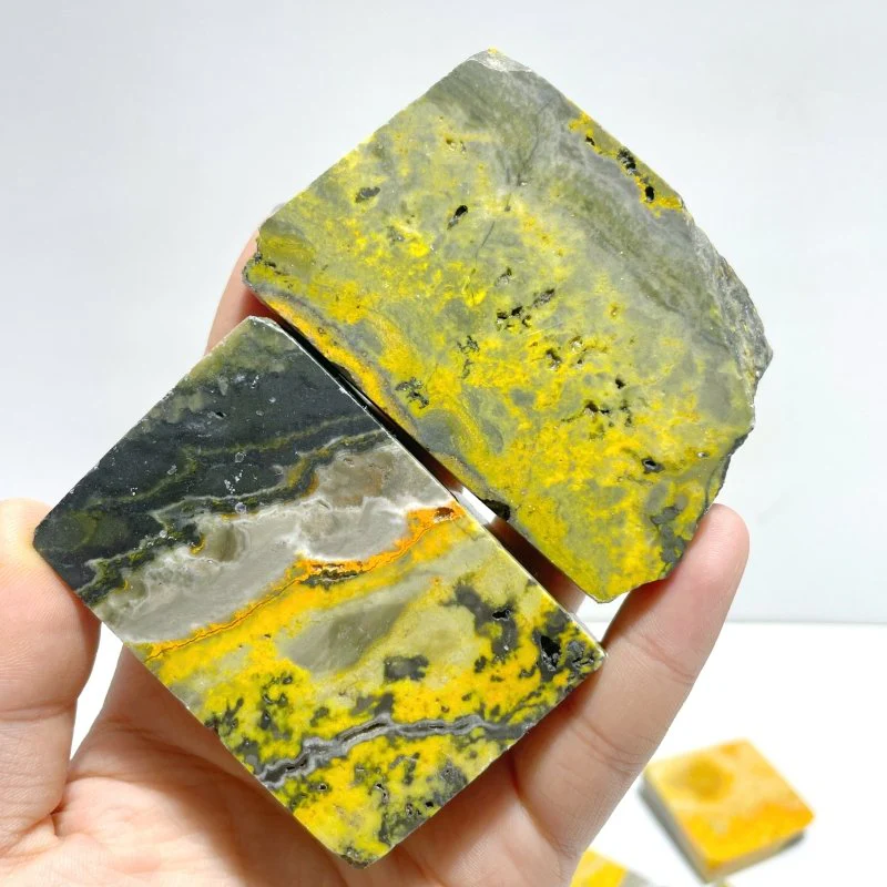 21 Pieces Bumble Bee Jasper Polished Home Decor Stone - Image 8