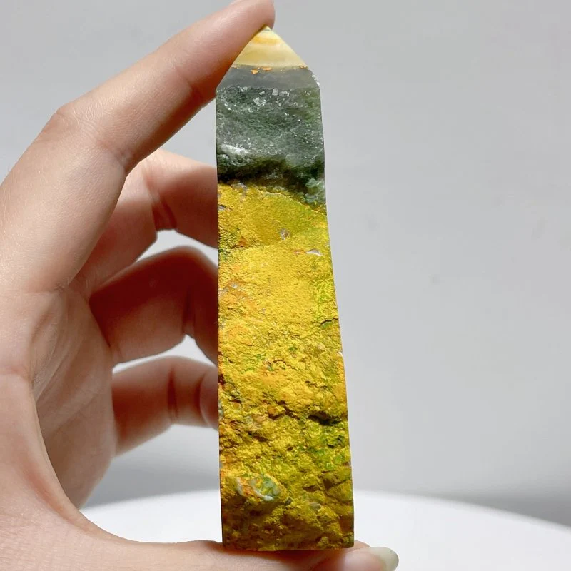 26 Pieces Deep Yellow Bumble Bee Jasper Raw Side Point - Image 4