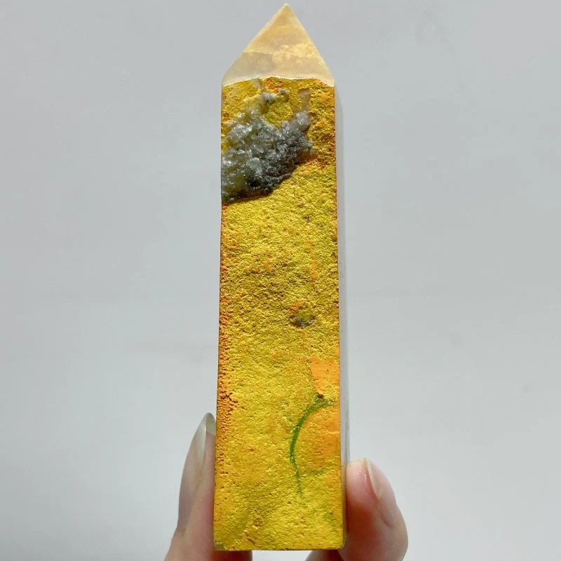 26 Pieces Deep Yellow Bumble Bee Jasper Raw Side Point - Image 5