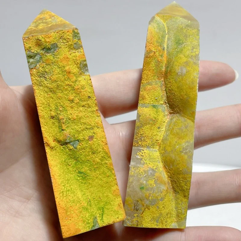 26 Pieces Deep Yellow Bumble Bee Jasper Raw Side Point - Image 7