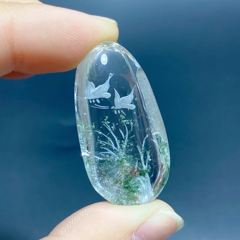 5 Pieces Butterfly Garden Quartz Inner Scene Carving - Image 5