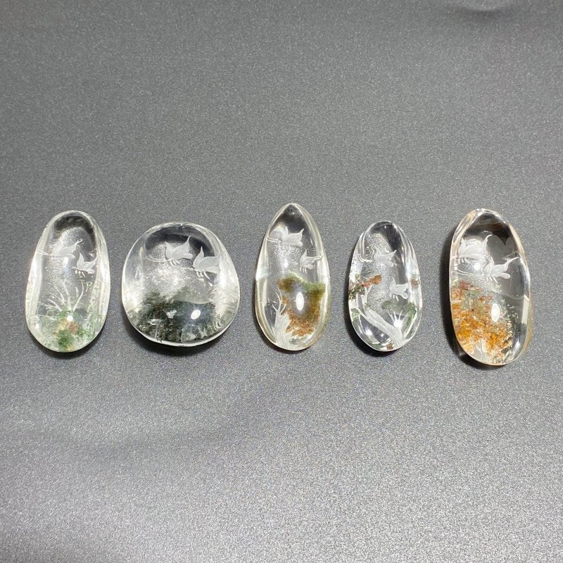 5 Pieces Butterfly Garden Quartz Inner Scene Carving - Image 6