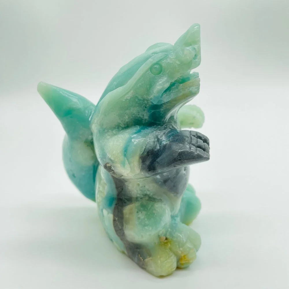 Caribbean Calcite Crocodile Carving - Image 2