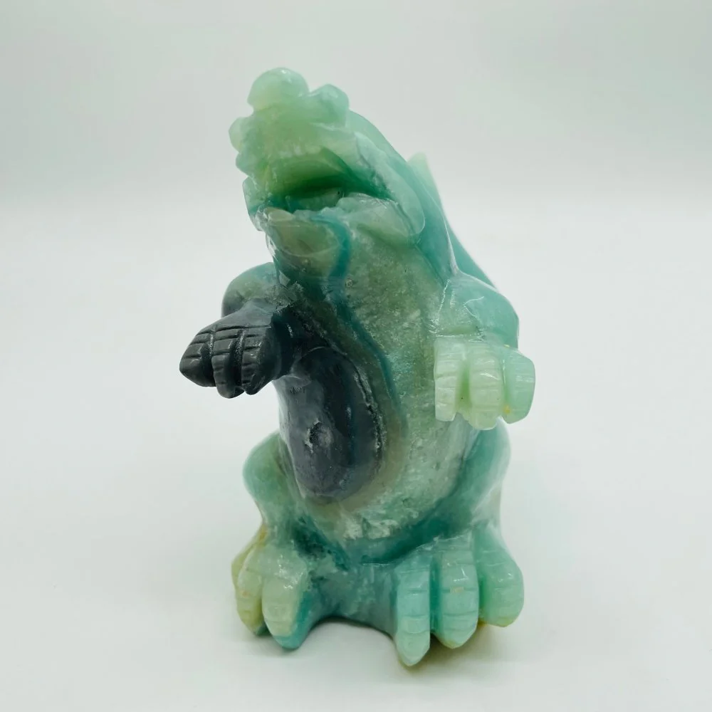 Caribbean Calcite Crocodile Carving - Image 4
