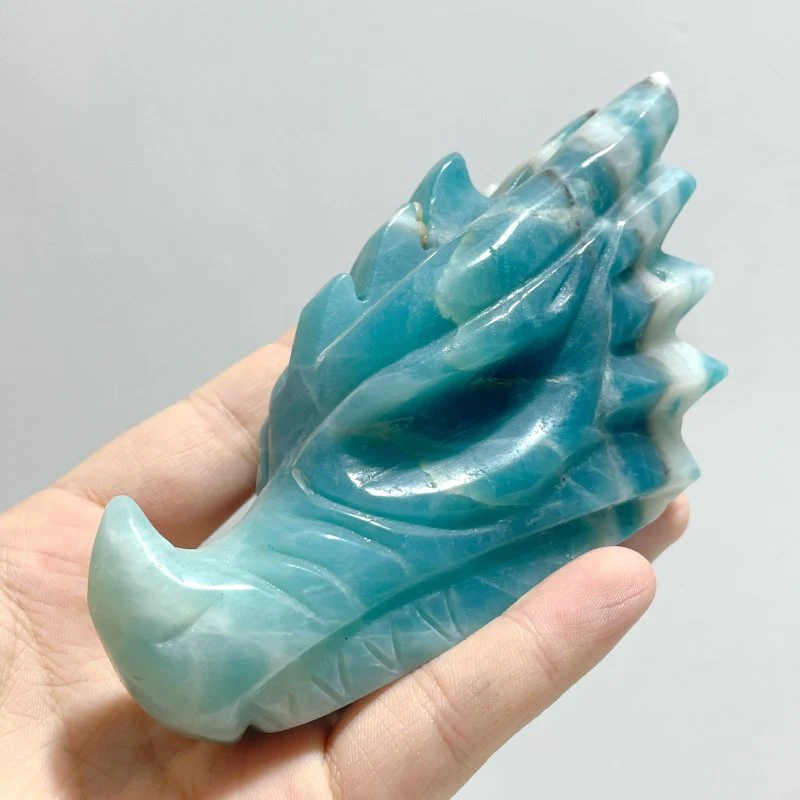 9 Pieces Large Caribbean Calcite Dragon Head Carving Closeout - Image 5
