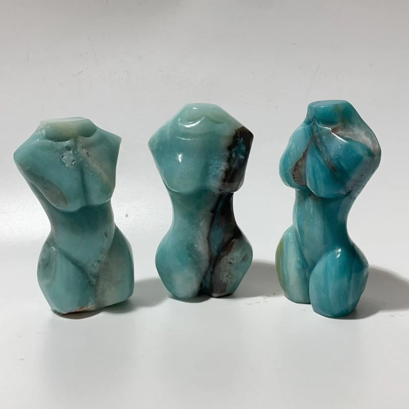 9 Pieces Caribbean Calcite Goddess Body Carving - Image 2
