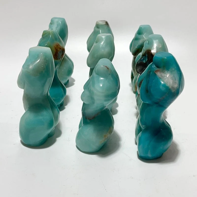9 Pieces Caribbean Calcite Goddess Body Carving - Image 3