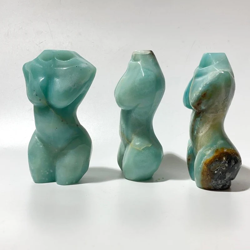 9 Pieces Caribbean Calcite Goddess Body Carving - Image 5