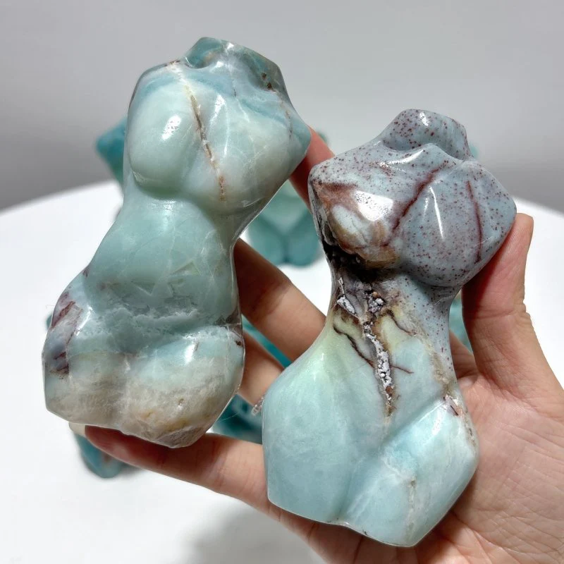 9 Pieces Caribbean Calcite Goddess Carving - Image 3