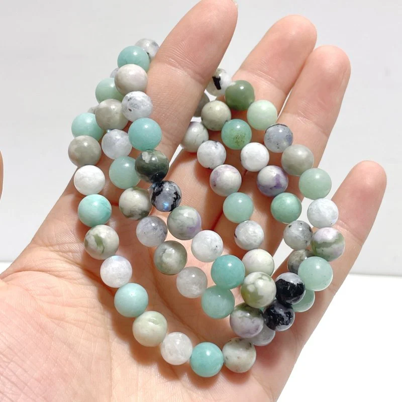 Caribbean Calcite Indian Moonstone DIY Bracelet Wholesale Original Design - Image 3