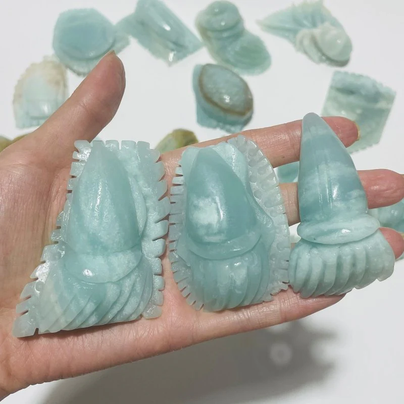 19 Pieces Caribbean Calcite Marine Animals Carving - Image 4