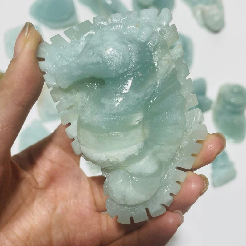 19 Pieces Caribbean Calcite Marine Animals Carving - Image 9