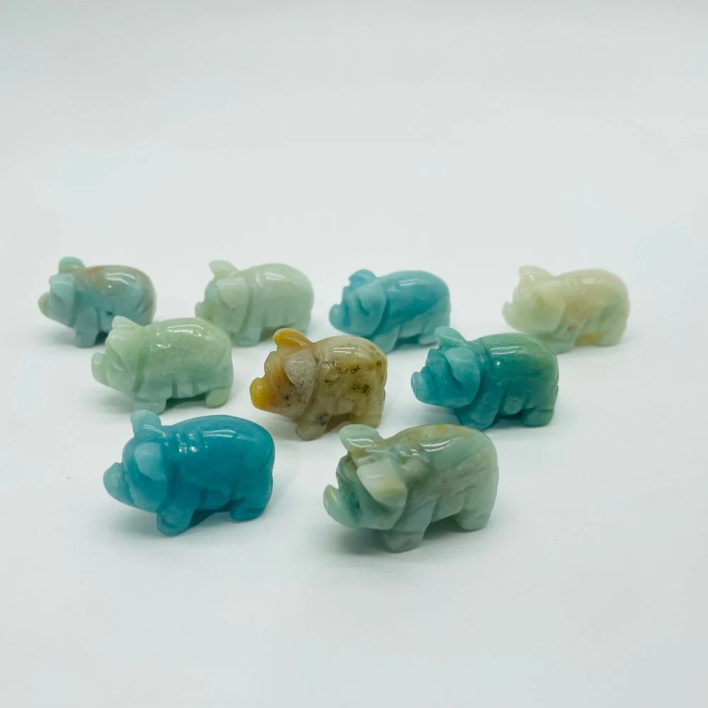 Caribbean Calcite Pig Carving Animal Wholesale - Image 2