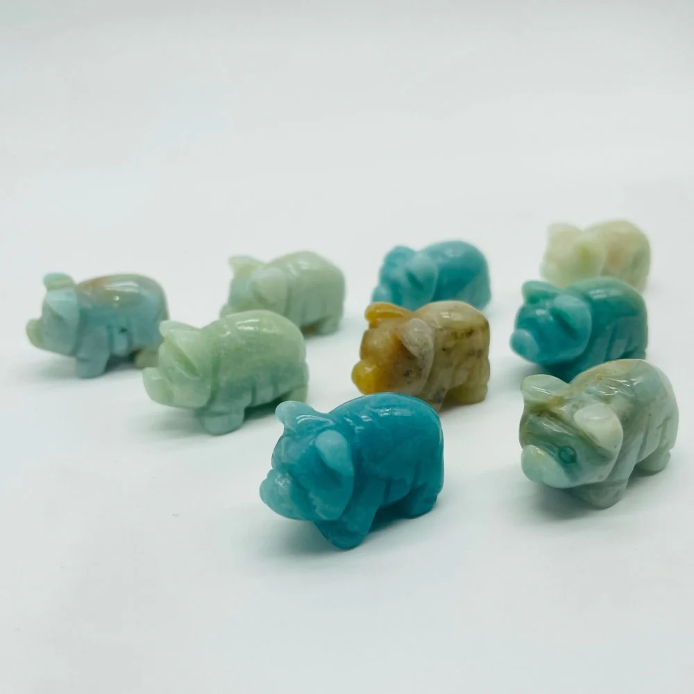 Caribbean Calcite Pig Carving Animal Wholesale - Image 4