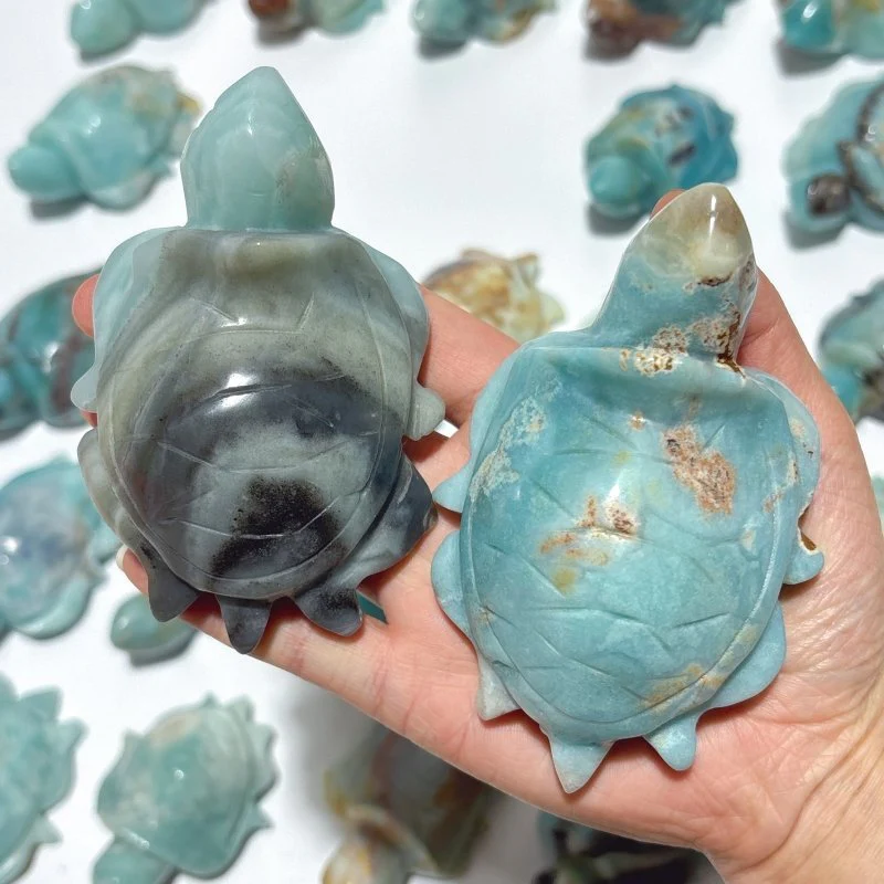 25 Pieces Caribbean Calcite Sea Turtle Carving - Image 5