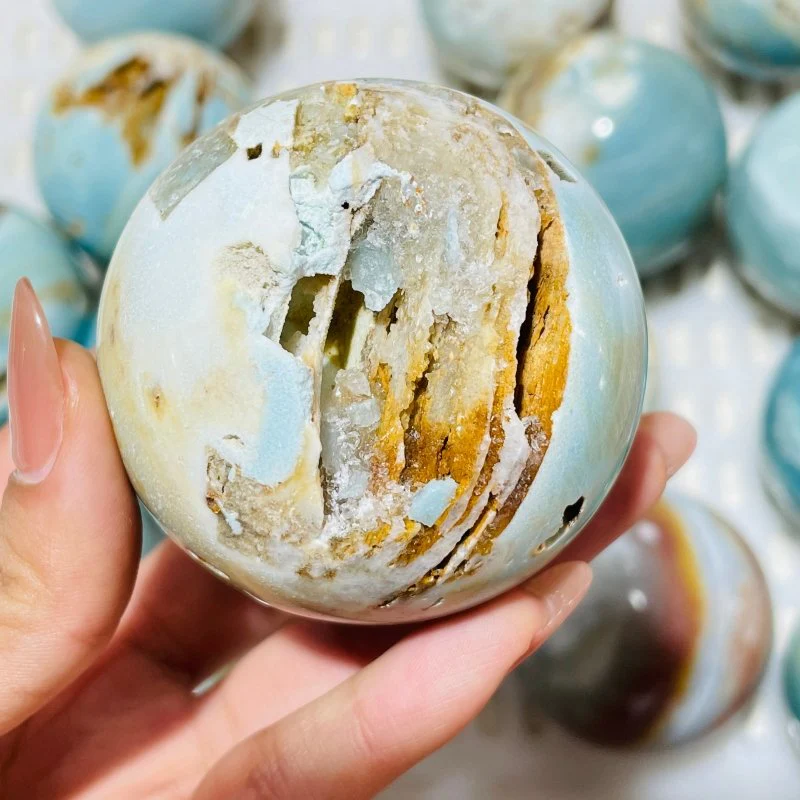 15 Pieces Caribbean Calcite Spheres - Image 7