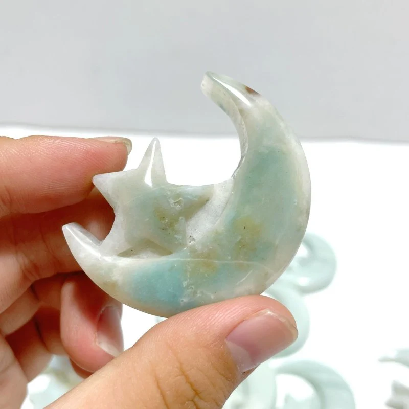 Caribbean Calcite Star Moon Carving Wholesale - Image 5