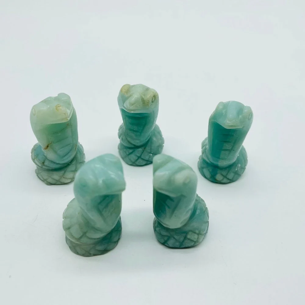 High Quality Caribbean Calcite Snake Cobra Carving Crystal Wholesale - Image 2